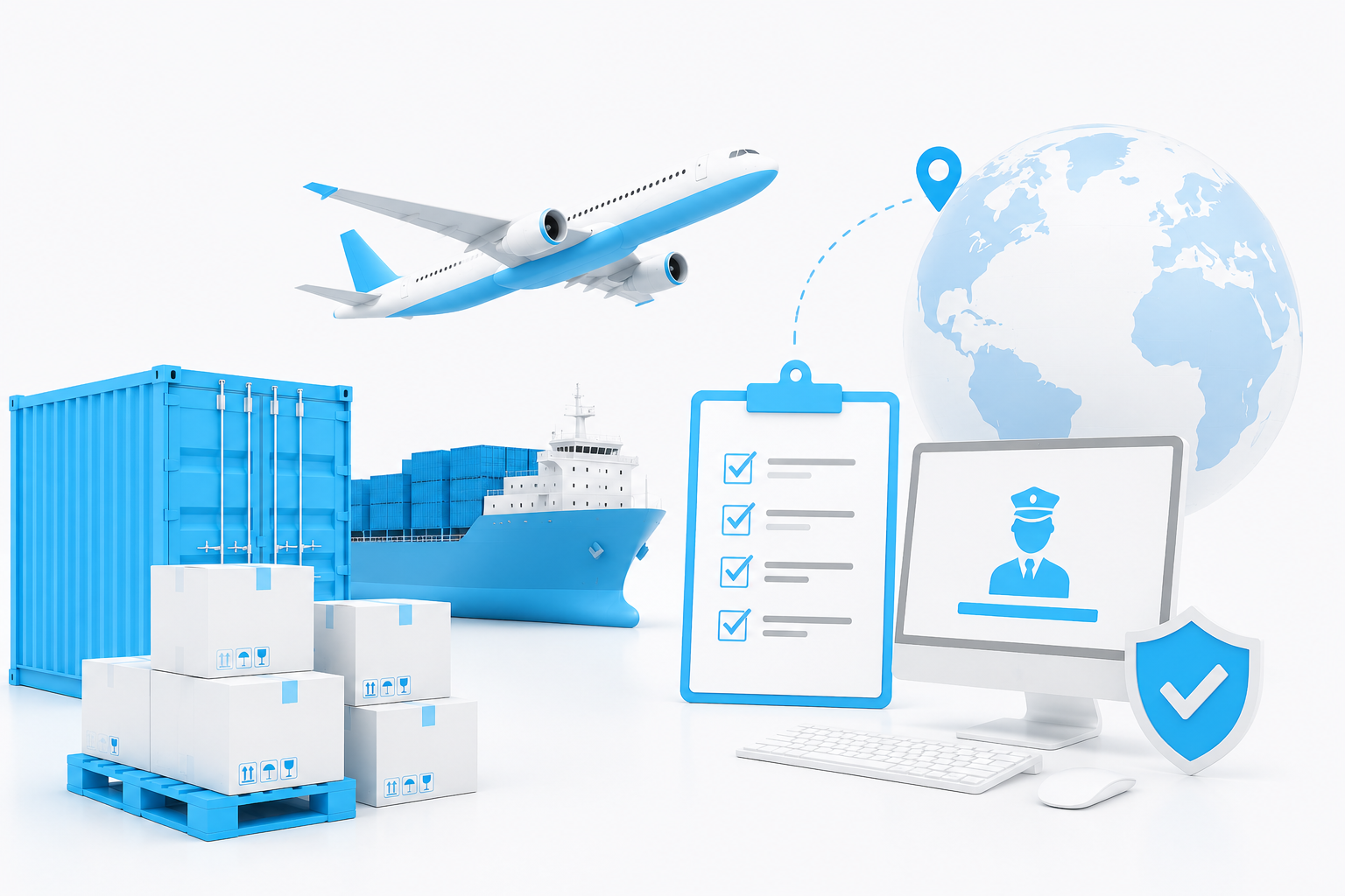 Customs Brokerage Service illustration